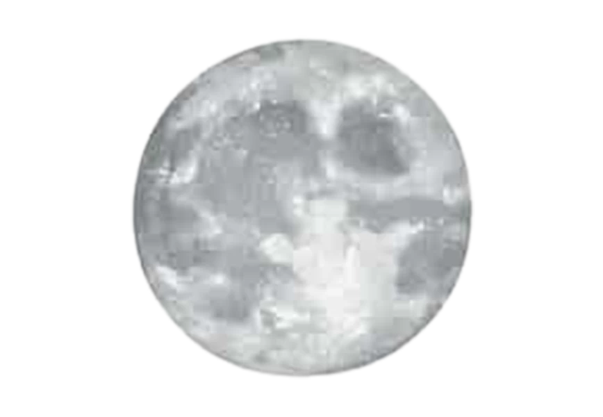 Free Premium PNG A blue moon with the moon in the transparent background