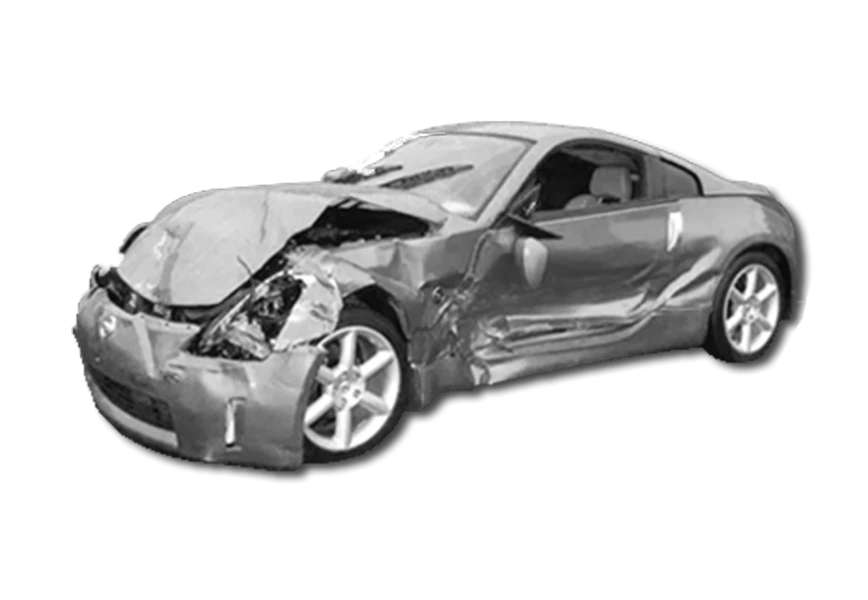 Free Premium PNG A broken car is broken and broken on a tranparent background