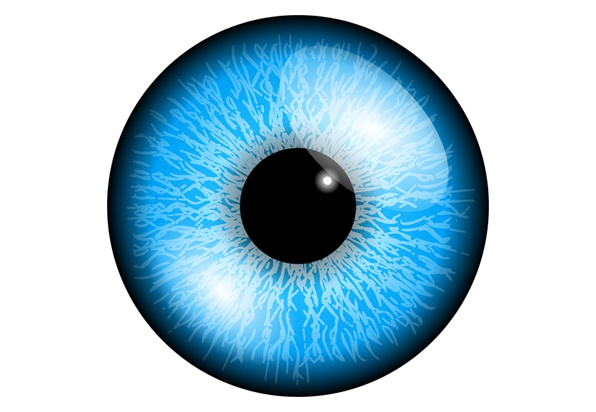 Free Premium PNG A picture of a eye with a picture of a human eye