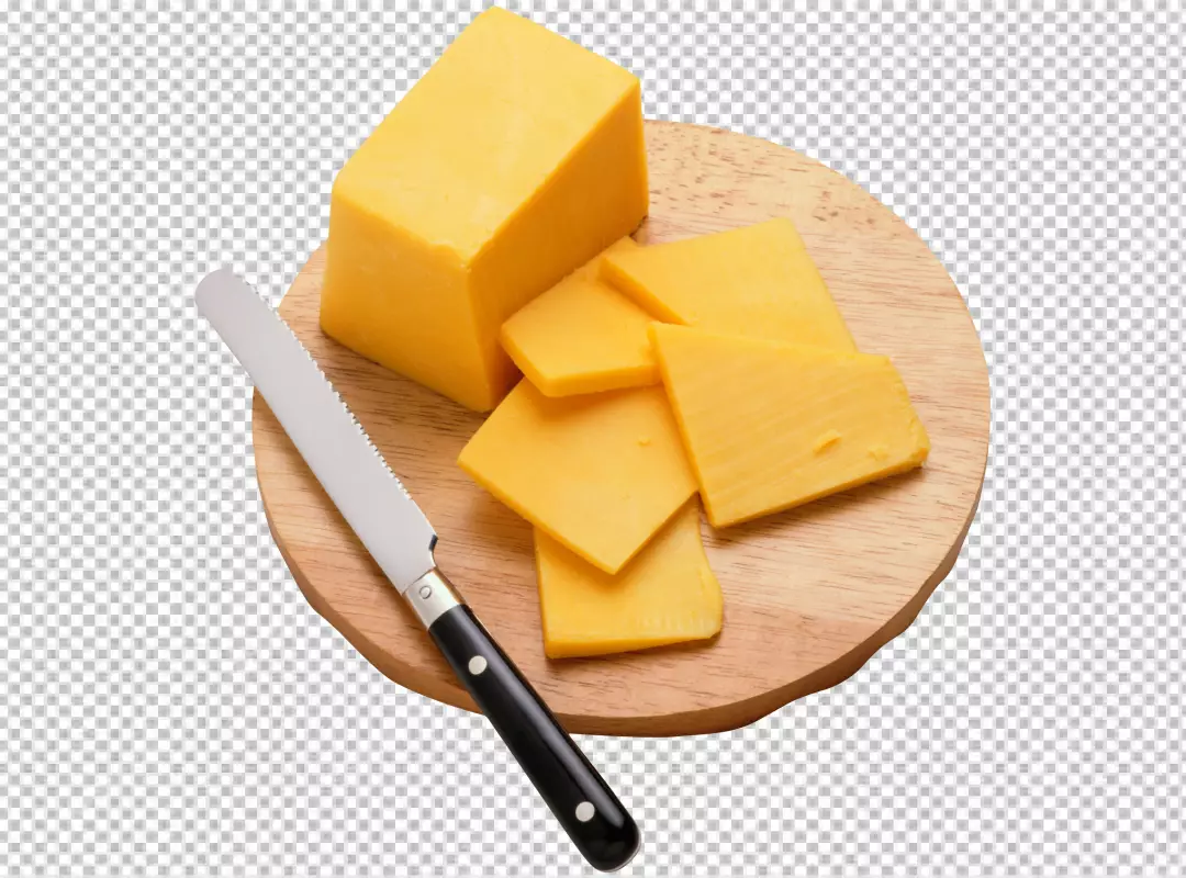 Free Premium PNG A piece of cheese with holes on it
