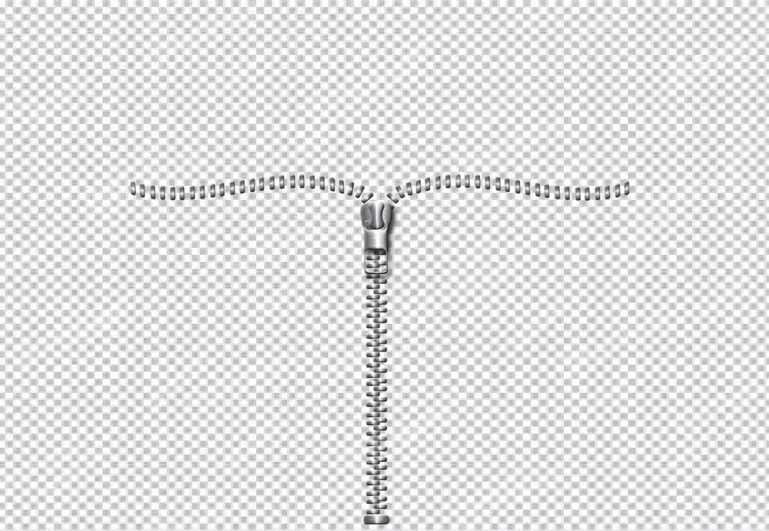 Free Premium PNG a silver zipper that is open