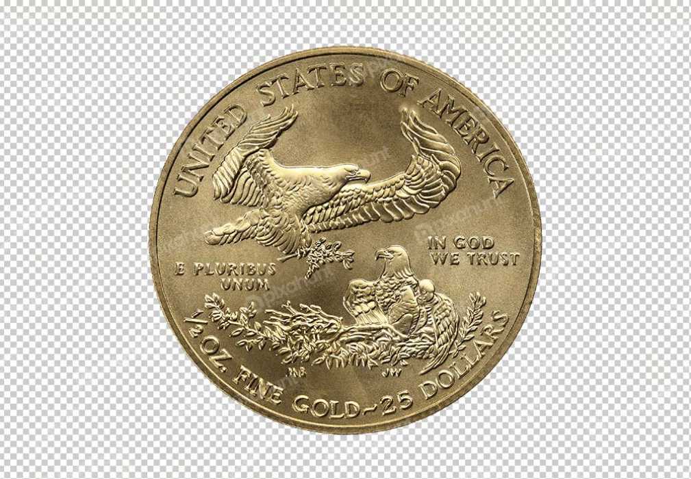 Free Premium PNG American Gold Eagle 1/2 Oz Common Date