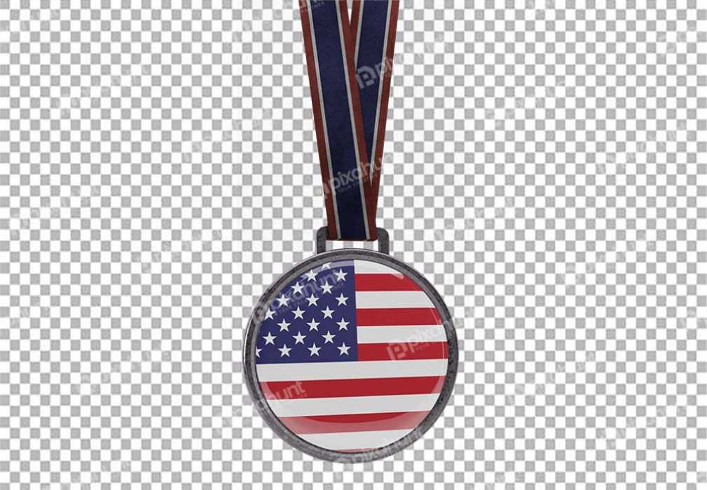 Free Premium PNG American Memorial Day Medal 