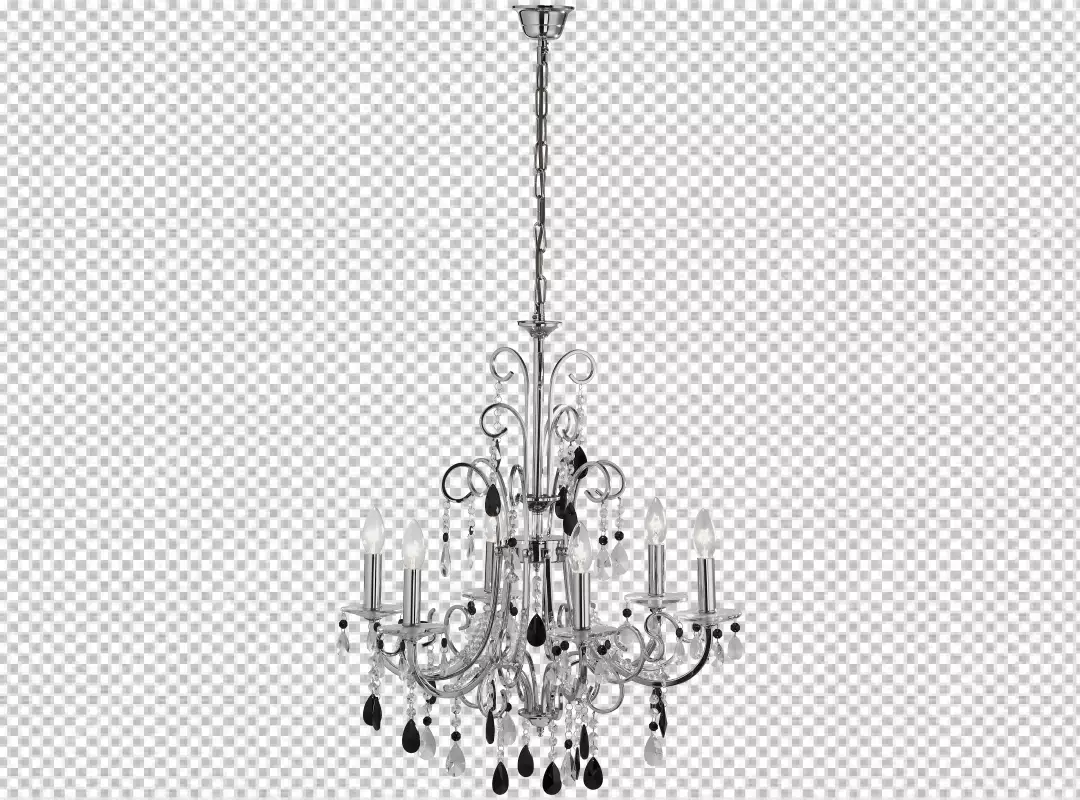 Free Premium PNG An image of an old fashioned chandelier with the words chandelier on it