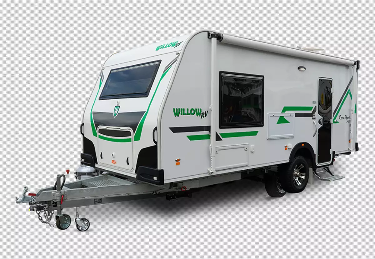 Free Premium PNG An rv parked in a transparent background