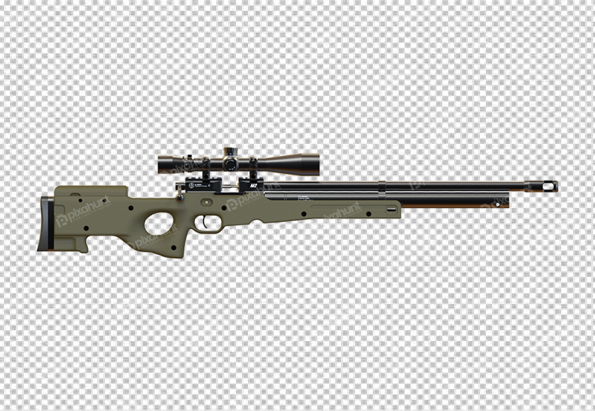 Free Premium PNG AWM Sniper rifle isolated on transparent background
