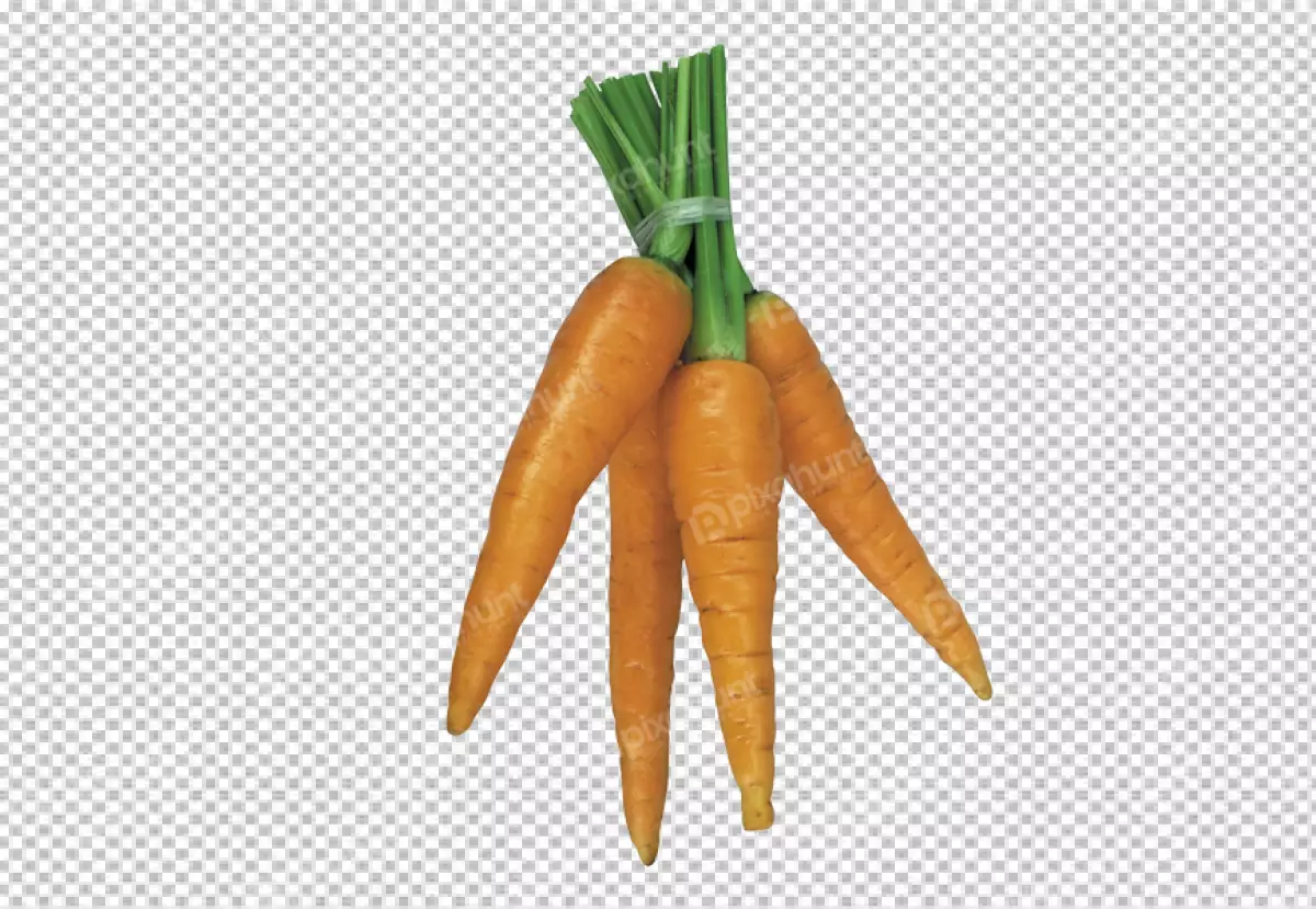 Free Premium PNG Baby carrots isolated transparent background 