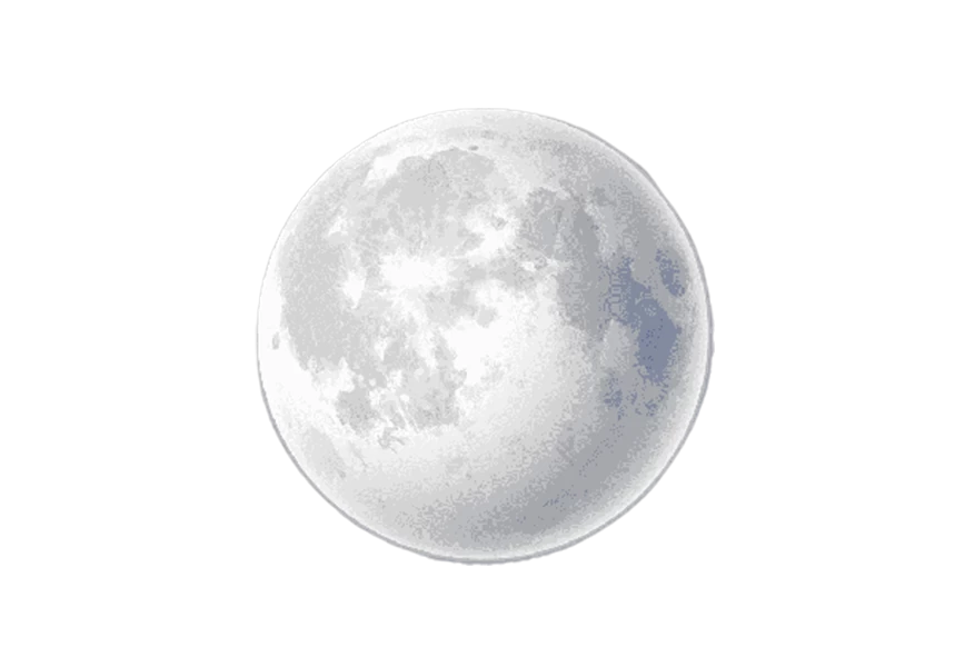 Free Premium PNG Beautiful photorealistic moon