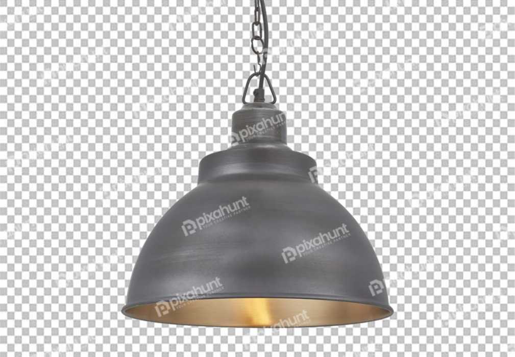 Free Premium PNG Black Golden Interior Lamp Light