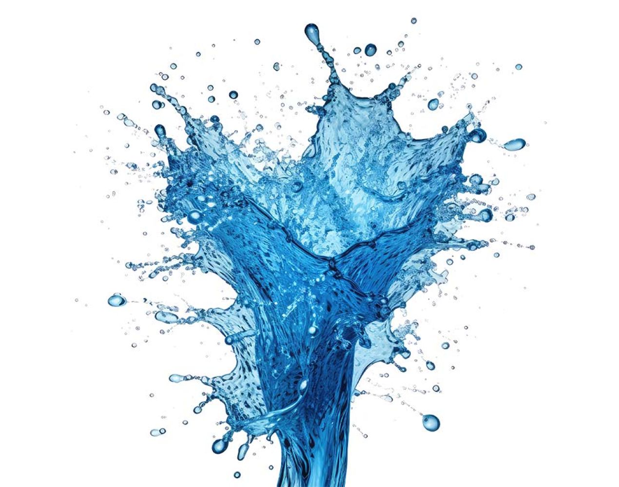 Free Premium PNG Blue water splash Or liquid water splash wave with swirl and drops