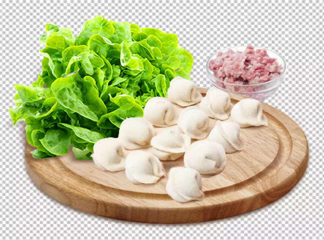 Free Premium PNG Bowl of dumplings on transparent background