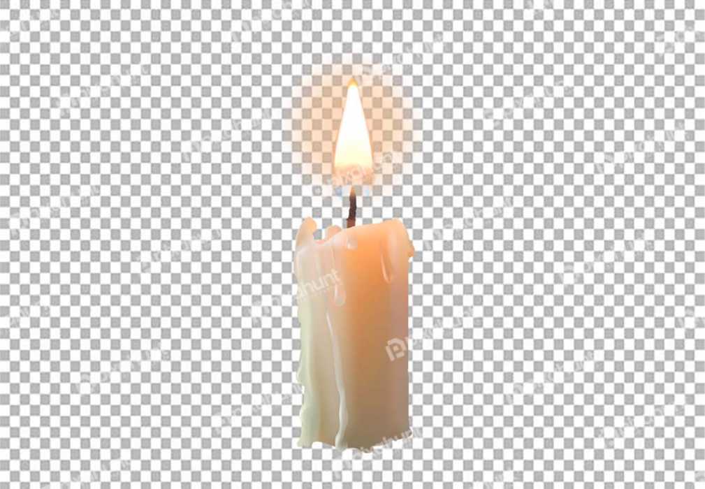Free Premium PNG Bright Candle with Flame