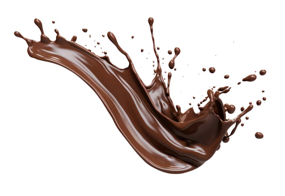 Free Premium PNG brown liquid splash of chocolate