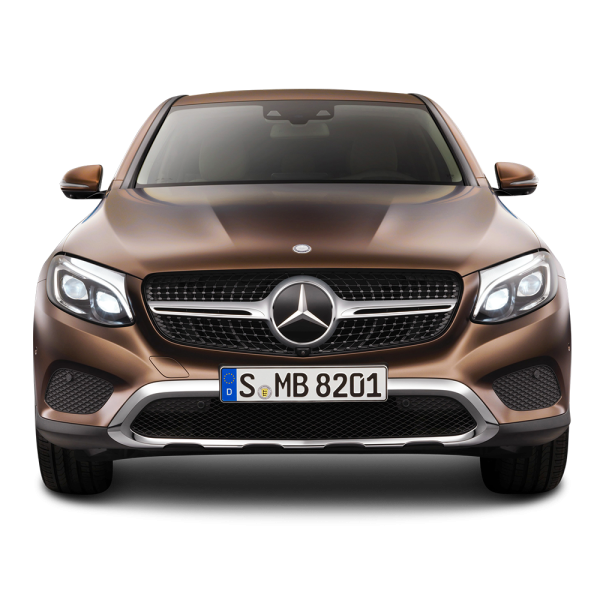 Free Premium PNG Brown Mercedes Benz GLE Coupe Front View Car