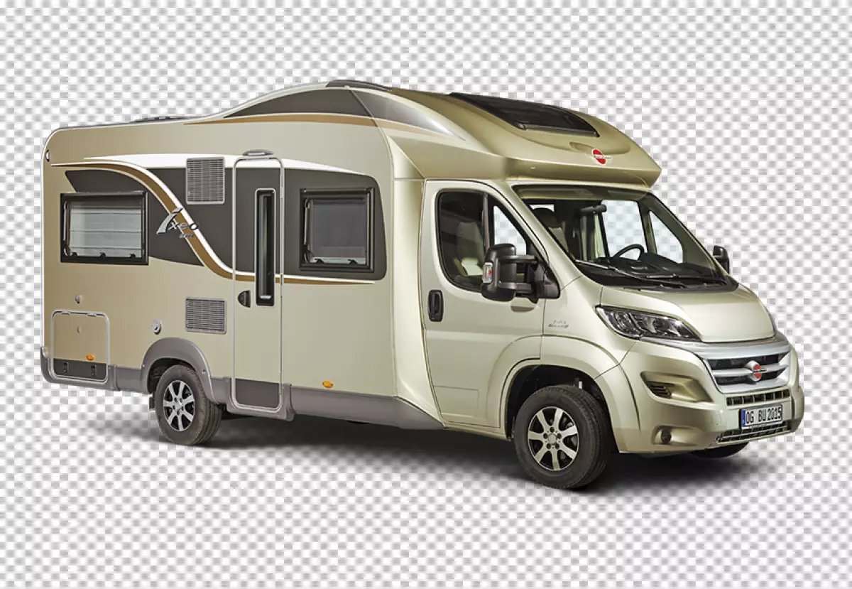 Free Premium PNG Camping on wheels car for sustainable travel transparent  background 