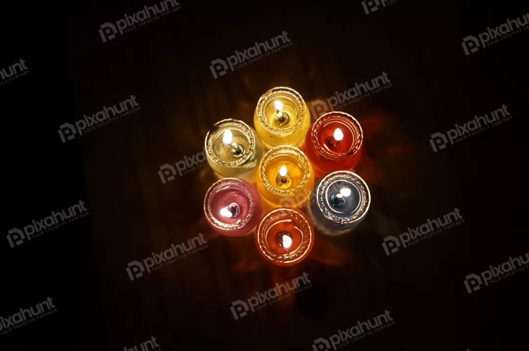 Free Premium Stock Photos Candle - fragrance heater with colored paraffin