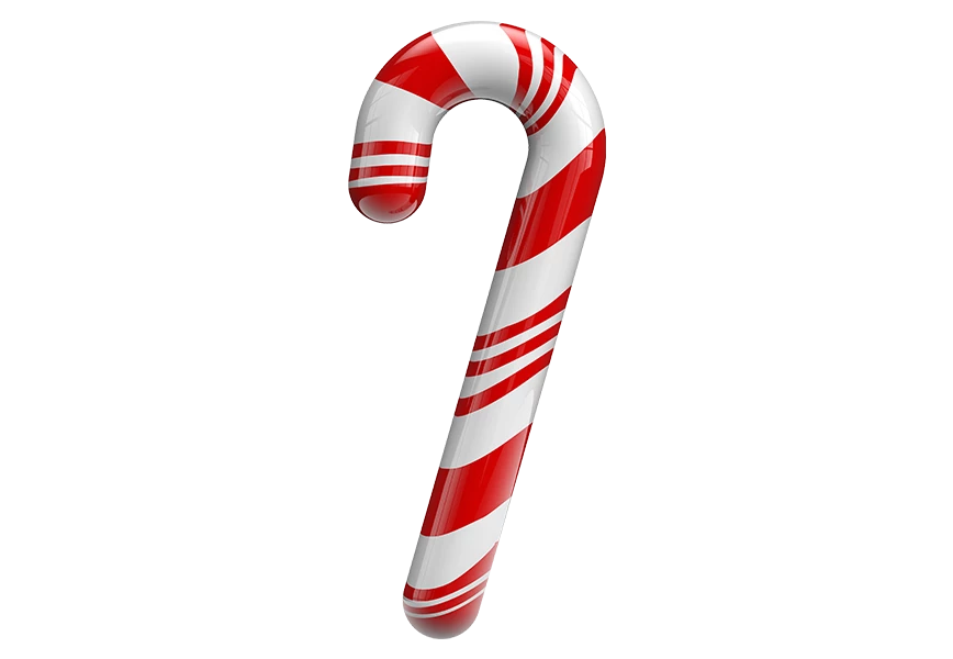 Free Premium PNG candy cane isolated on transparent background