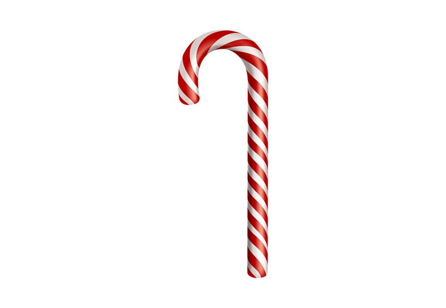 Free Premium PNG Candy cane on transparent background