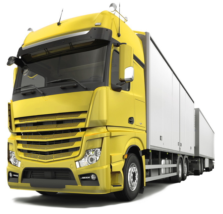 Free Premium PNG Cargo truck on transparent background