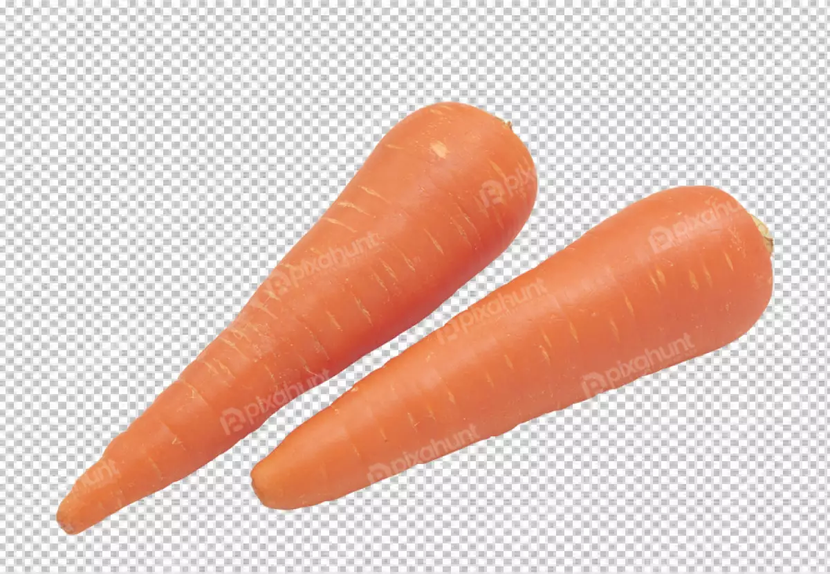 Free Premium PNG Carrot with slice isolated on a transparent background