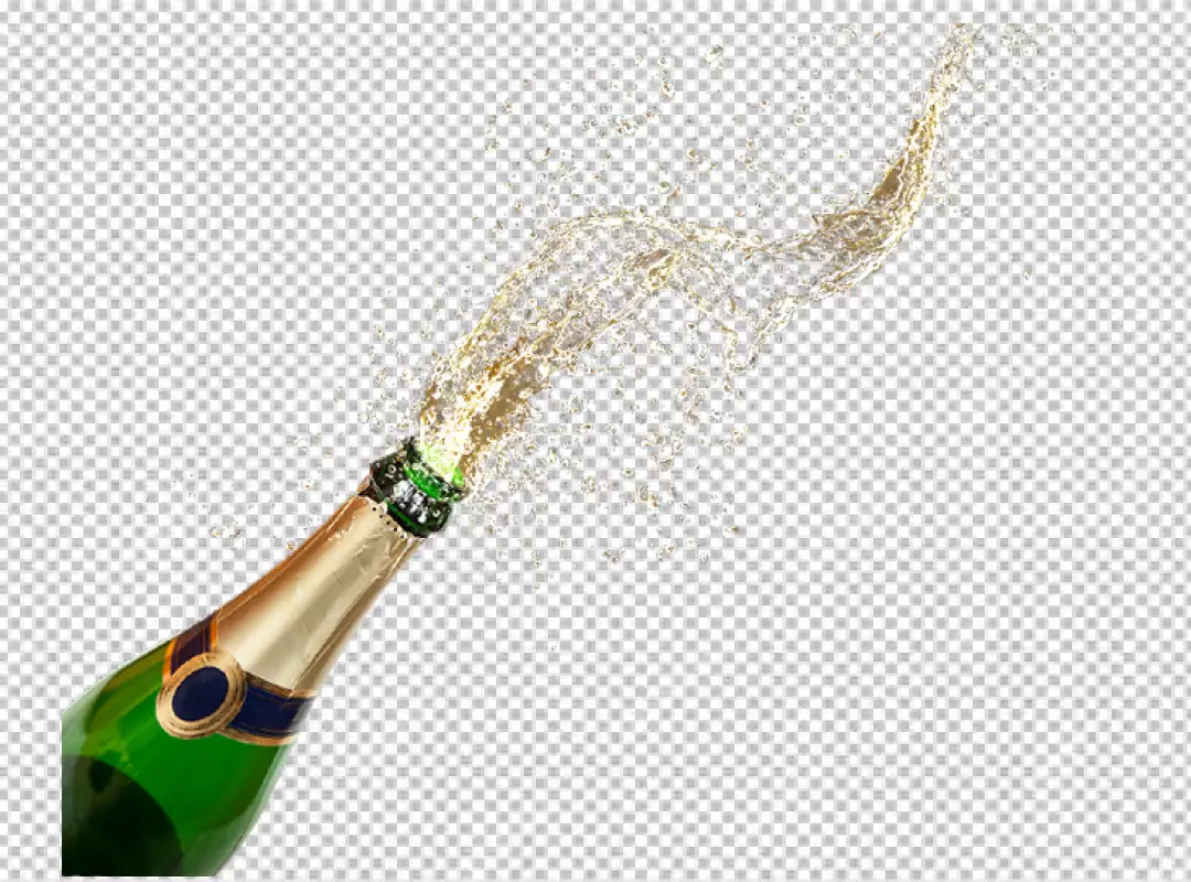 Free Premium PNG Champagne  bottle  glass design