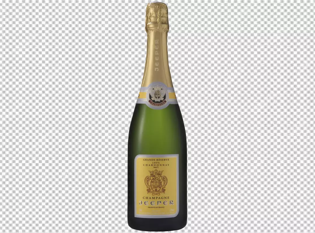 Free Premium PNG champagne bottle isolated on png background,