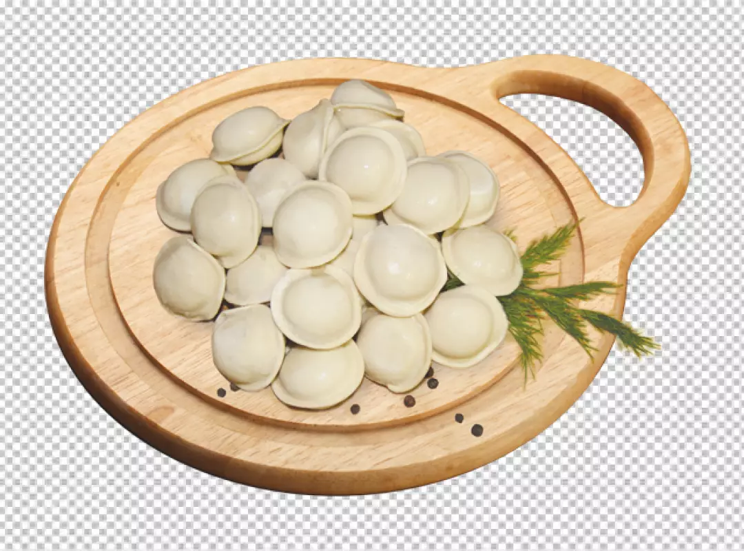 Free Premium PNG Cheese filled khinkali dumplings on transparent  background