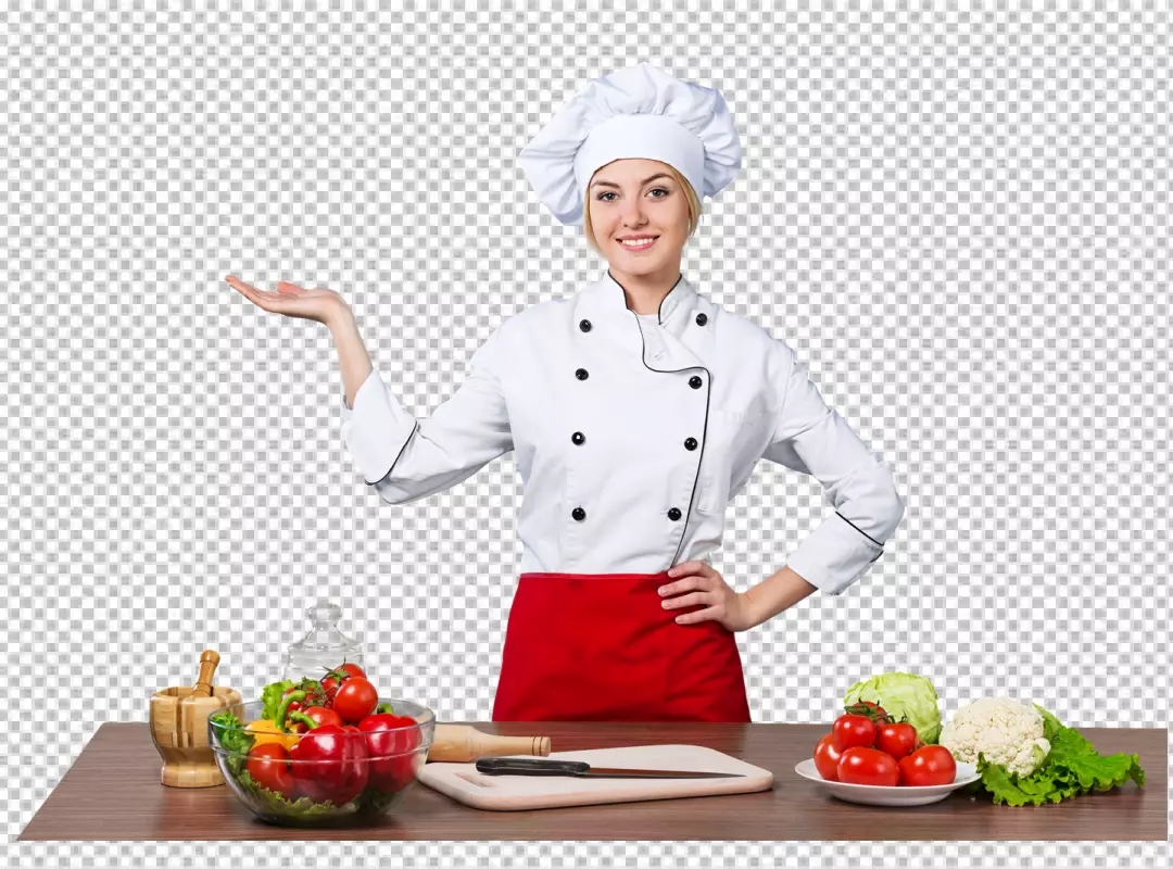 Free Premium PNG Chef doing a bad signal over PNG