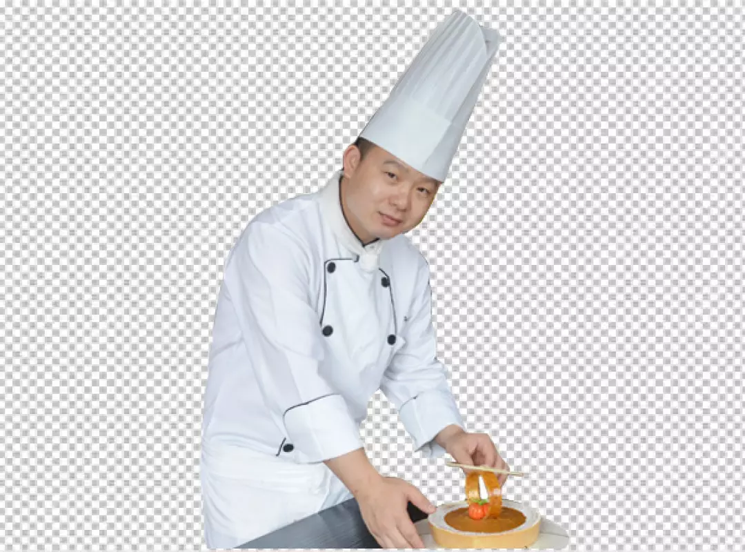 Free Premium PNG Chef giving thumbs up in isolated transparent  background  PNG