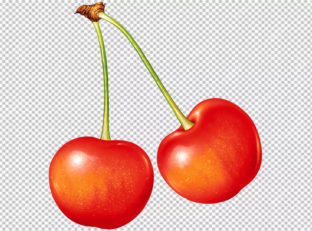 Free Premium PNG Cherries isolated on transparent background
