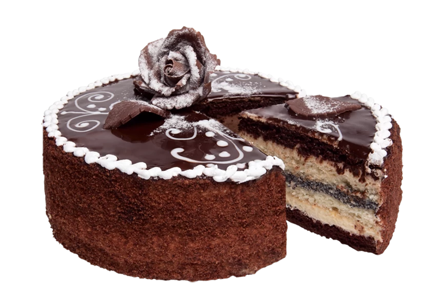 Free Premium PNG Chocolate cake on transparent background