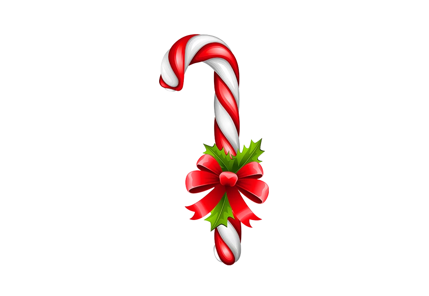Free Premium PNG Christmas candy cane 3d icon