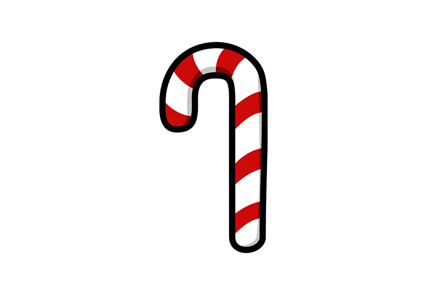 Free Premium PNG Christmas candy cane Christmas stick Traditional xmas candy png