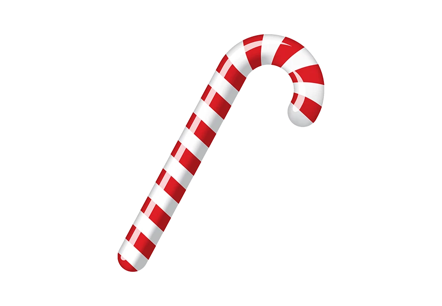 Free Premium PNG Christmas candy cane isolated on transparent