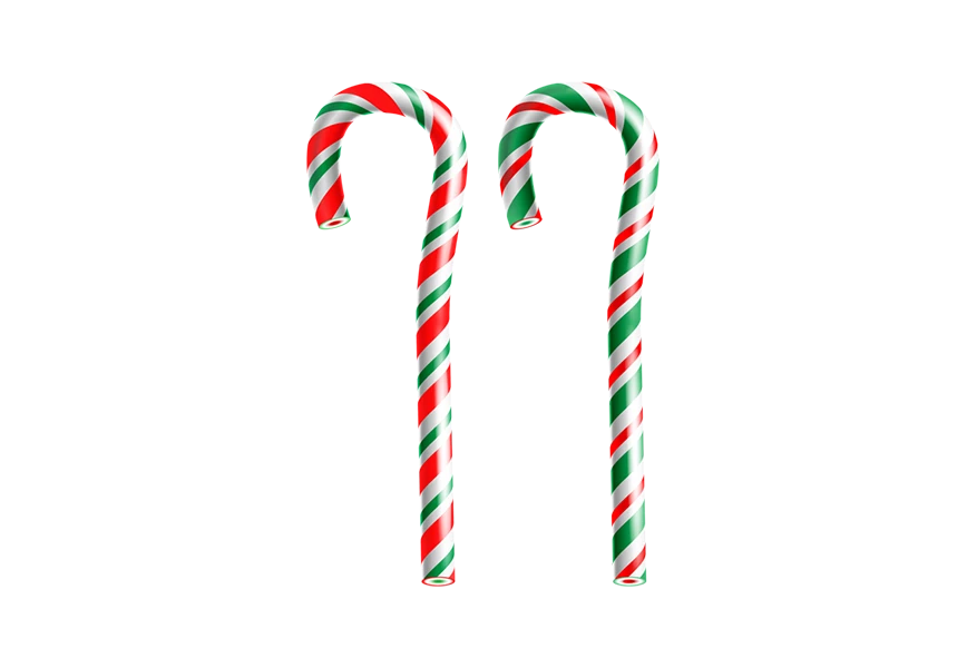Free Premium PNG Christmas candy cane isolated transparent  background