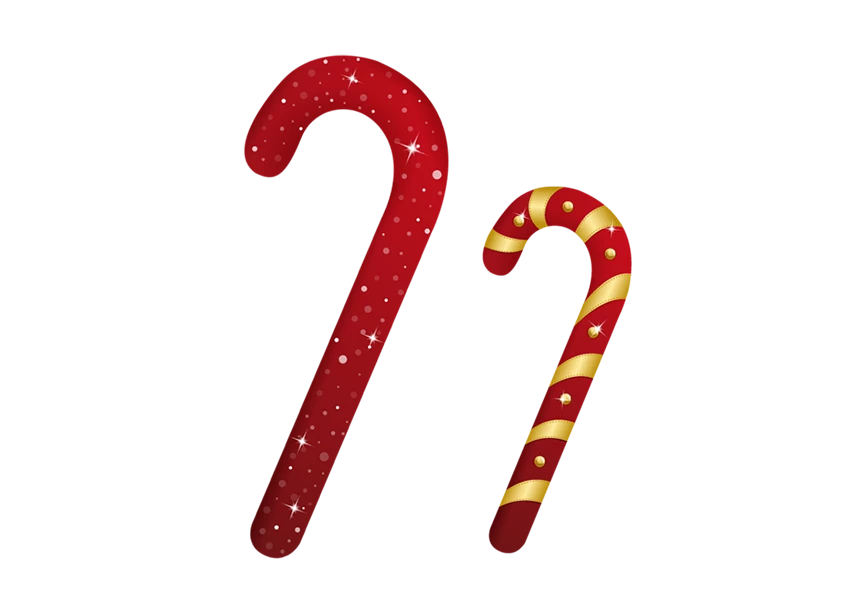 Free Premium PNG Christmas candy cane red with white isolate transparent background 