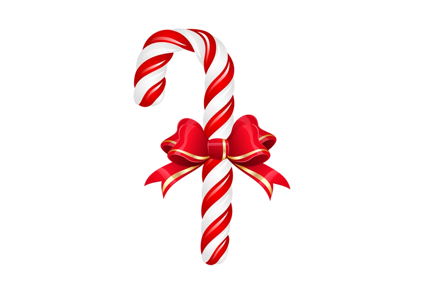 Free Premium PNG Christmas candy cane transparent background