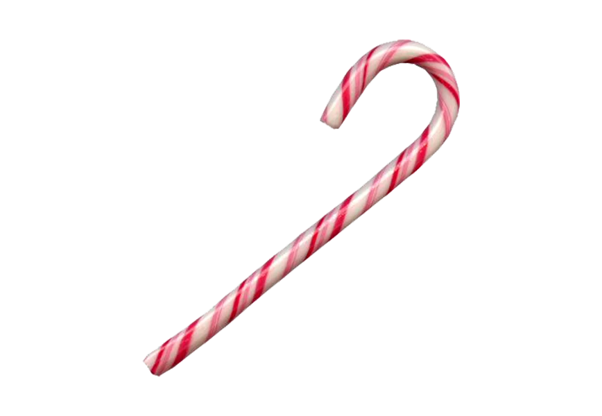 Free Premium PNG Christmas candy cane with red bow png