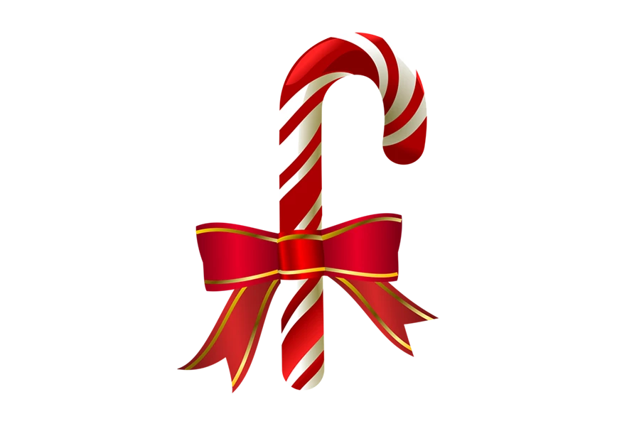 Free Premium PNG Christmas candy canes PNG