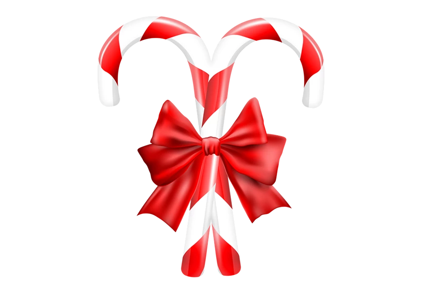 Free Premium PNG Christmas candy canes red transparent background 