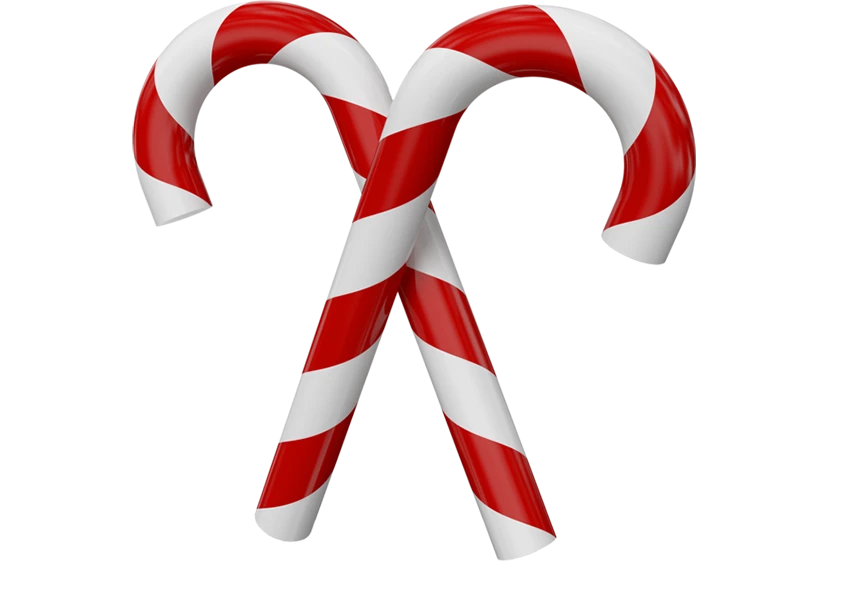 Free Premium PNG Christmas candy isolated transparent background 