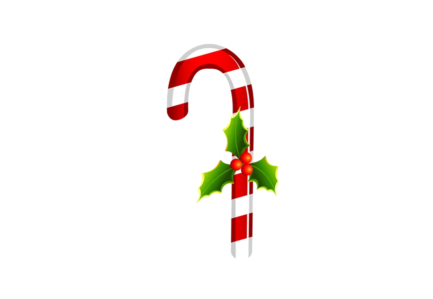 Free Premium PNG Christmas candy on white background. Isolated 3d illustration