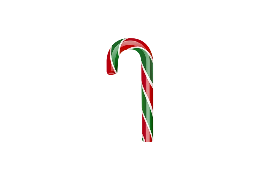 Free Premium PNG Christmas cane, stick, christmas candy, red candy.  transparent background