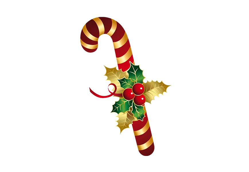 Free Premium PNG Christmas lollipop isolated transparent background