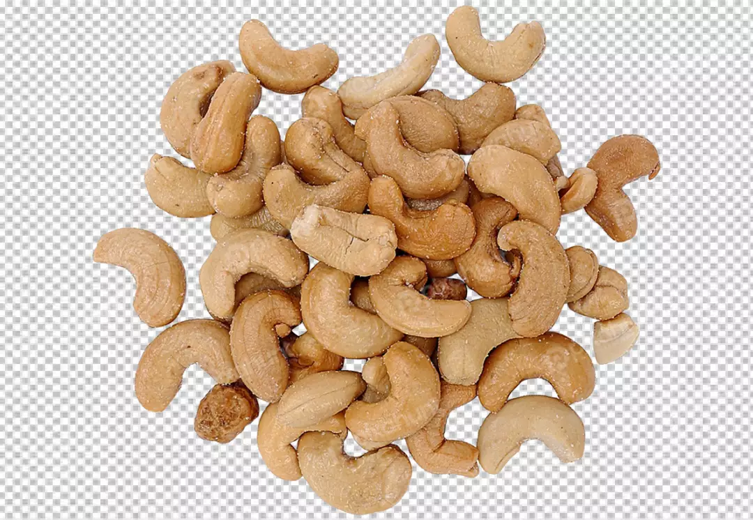 Free Premium PNG Close-up cashews in transparent background 