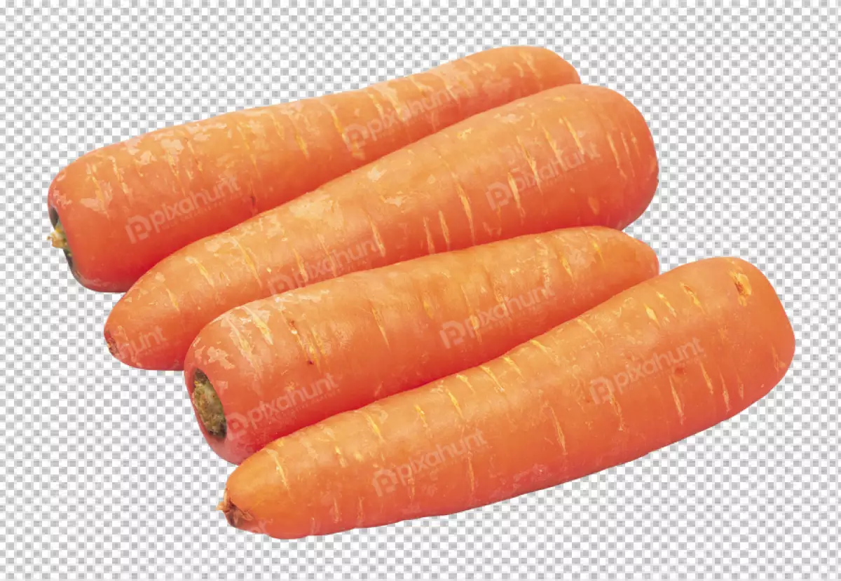 Free Premium PNG Close-up of carrots bread against transparent background