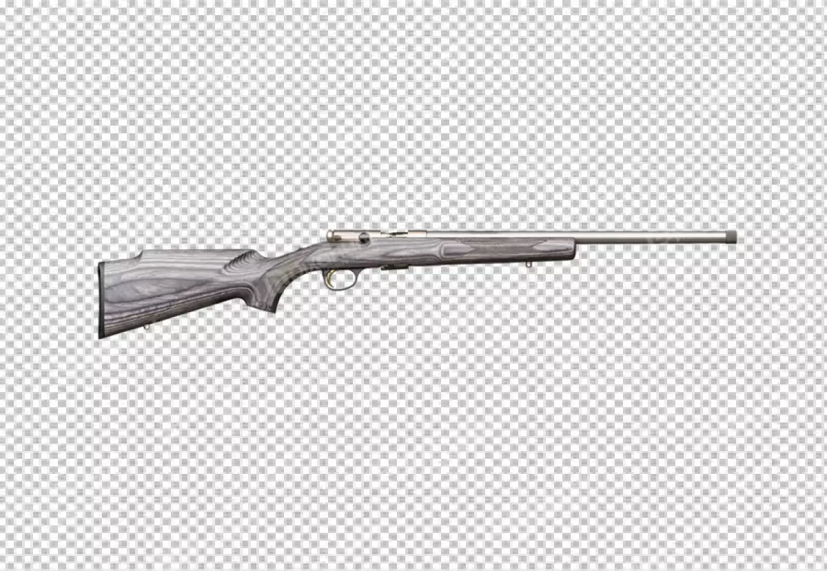 Free Premium PNG Close up on rifle showcased  white color over transparent  background