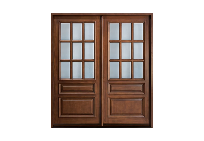 Free Premium PNG Closed Double Wooden door