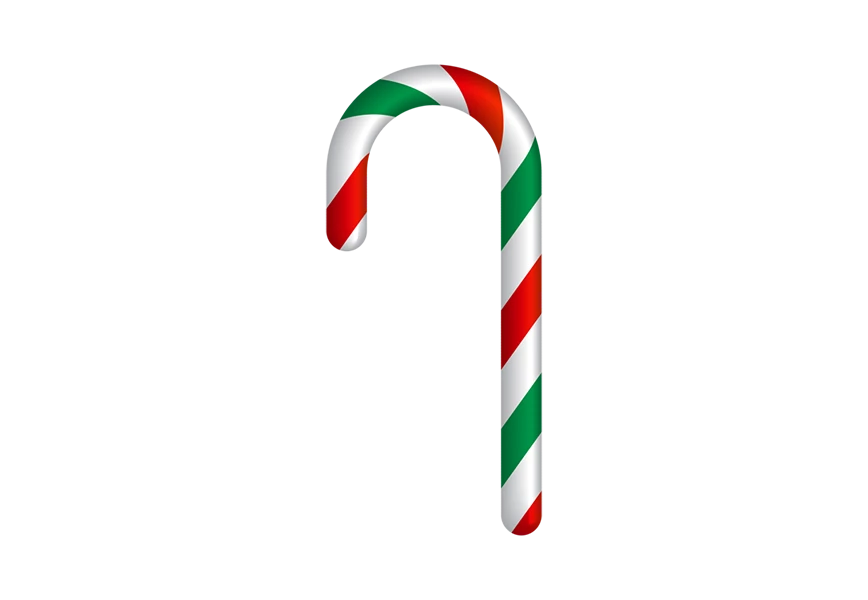 Free Premium PNG colored candy cane isolated on transparent  background