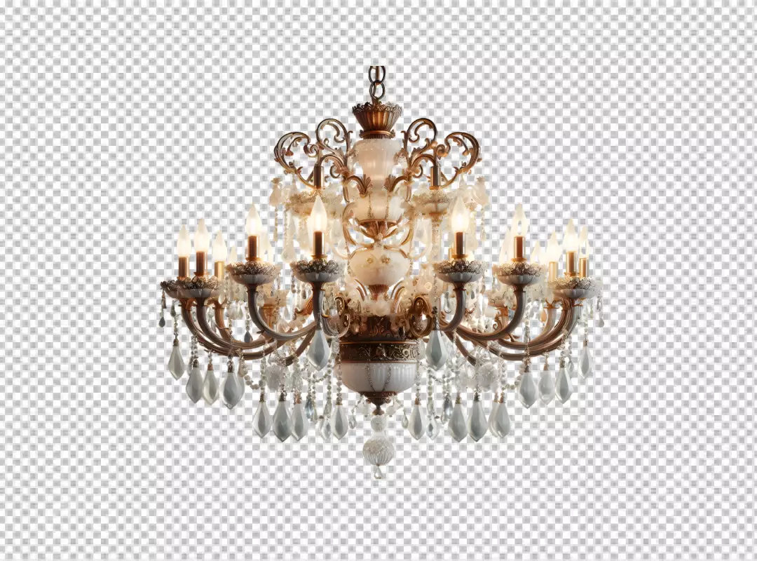 Free Premium PNG Contemporary chandelier transparent background PNG photo
